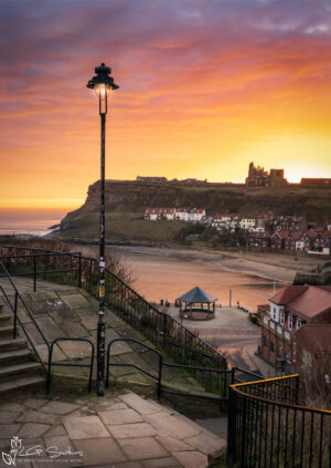 Whitby Sunrise From The West Cliff Steps