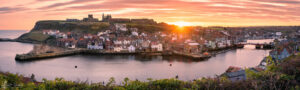 Whitby Winter Sunrise Panoramic