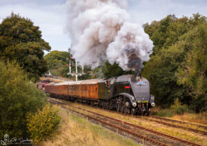 Sir Nigel Gresley Departing Goathland Station