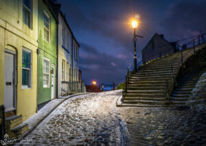 Winter's Night At The 199 Steps Whitby