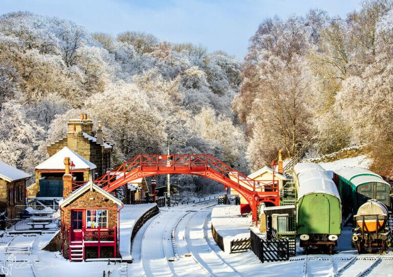 Goathland Station At Christmas