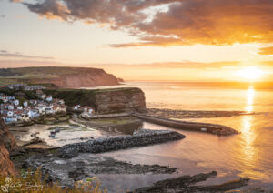 Low Tide And Summer Sunset At Staithes