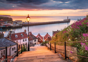 Sunset On Whitbys 199 Steps