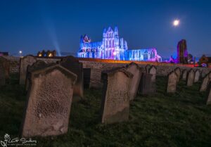 Illuminated Abbey At Whitby