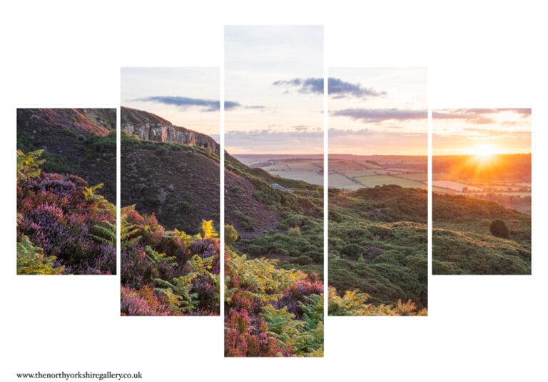 Ravenscar Sunset 5 PCS Wall Art