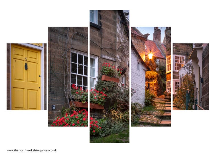 Robin Hoods Bay Cottages 5 PCS Wall Art