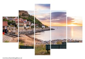 Runswick Bay Summers Morning 5 PCS Wall Art