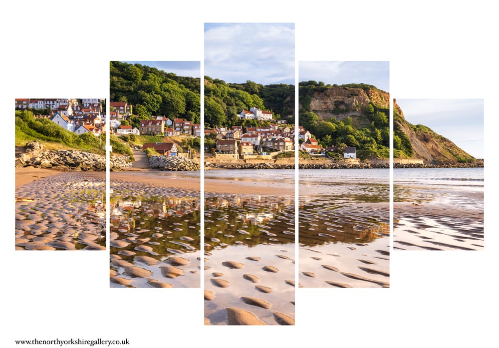 Runswick Bay Yorkshire 5 PCS Wall Art 1 Runswick Bay Yorkshire 5 PCS Wall Art