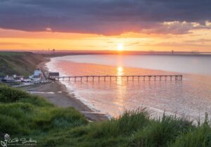 Saltburn Sunset From Huntcliff