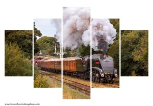 Sir Nigel Gresley Departing Goathland Station 5 PCS Wall Art