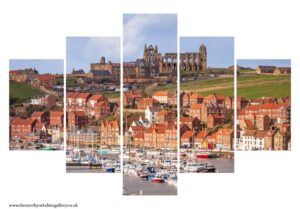 Spring Afternoon At Whitby Marina 5 PCS Wall Art