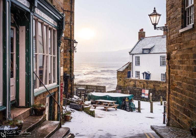 King Street Robin Hoods Bay In The Snow