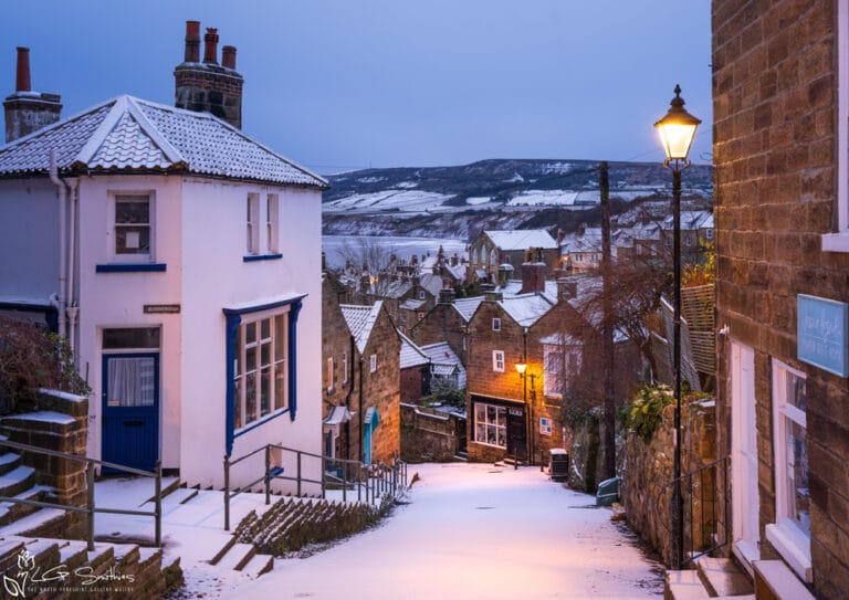 Robin Hoods Bay Snow