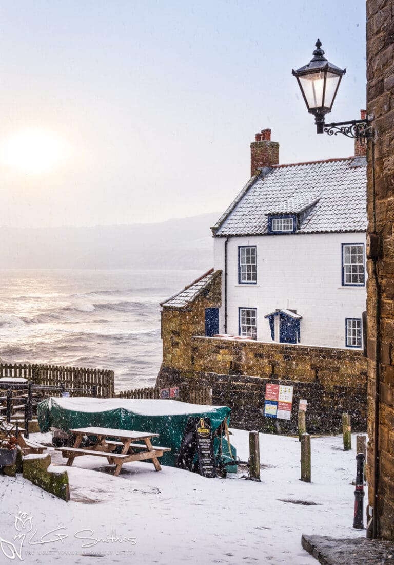 Robin Hoods Bay Snow Storm