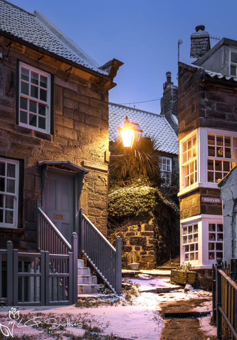 Sunny Place Cottages At Robin Hoods Bay In The Snow