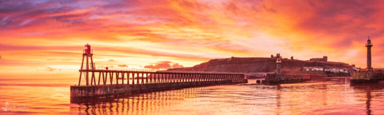 Beautiful February Morning At Whitby Slim Panoramic