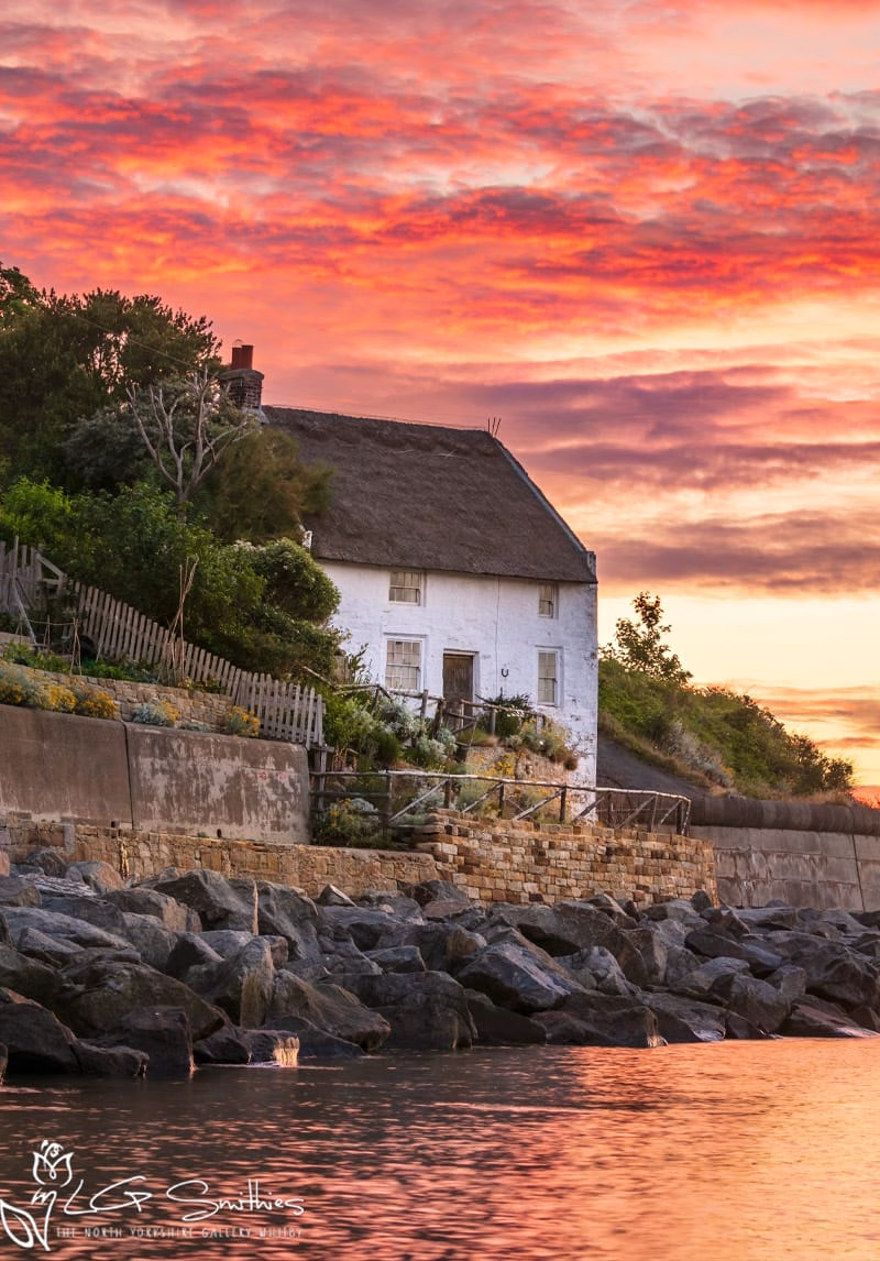 Red Sky In The Morning At Runswick Bay Red Sky In The Morning At Runswick Bay