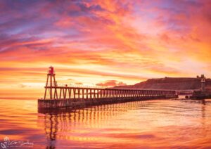 Whitby Pier At Sunrise