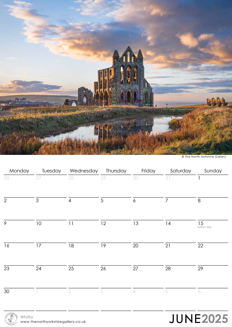 Whitby 2025 calendar June