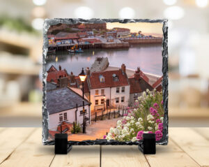199 Steps Whitby Photo Slate