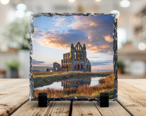 Autumn At Whitby Abbey Photo Slate