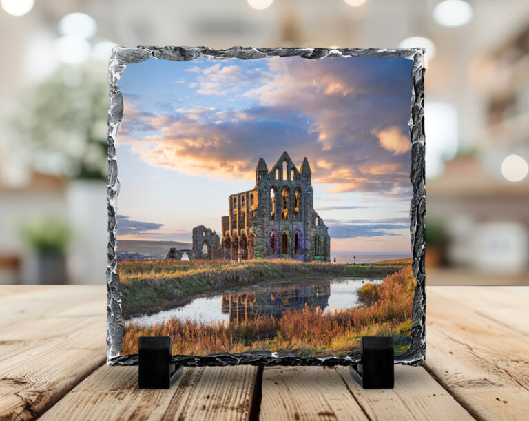 Autumn At Whitby Abbey Photo Slate