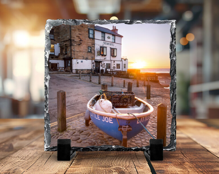 Robin Hoods Bay Sunrise Photo Slate