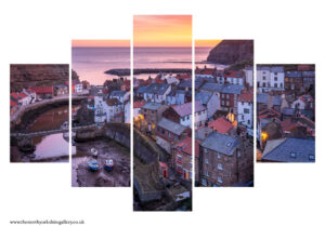 Staithes Sunrise 2024 5 PCS Wall Art
