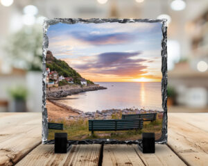 Sunrise At Runswick Bay Photo Slate