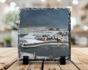 Tate Hill Whitby In The Snow Photo Slate