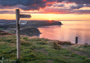 Sunset On The Cleveland Way At Boulby