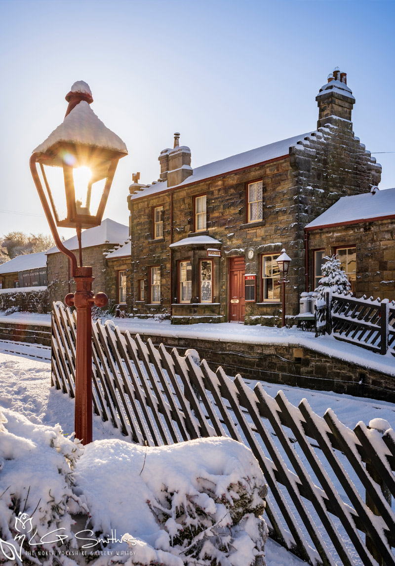 A Winters Afternoon At-Goathland Station Christmas Card