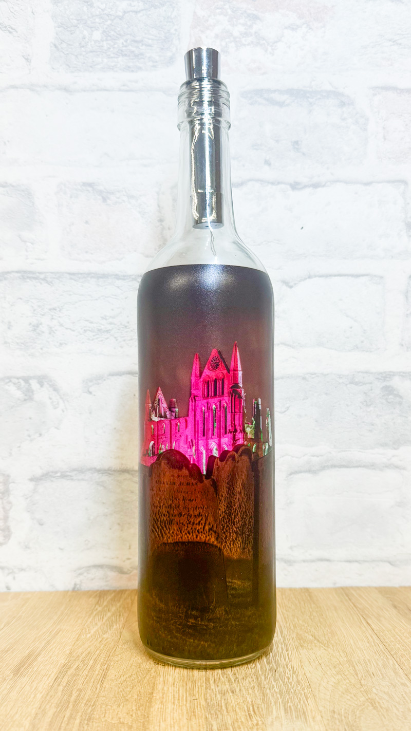 Dracula's Grave and Illuminated Abbey Light Up Bottle 2 Dracula's Grave and Illuminated Abbey Light Up Bottle