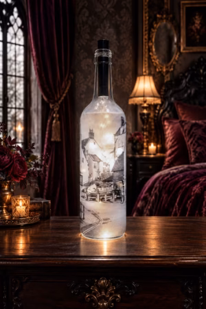 New Road Robin Hoods Bay Light Up Bottle LIt