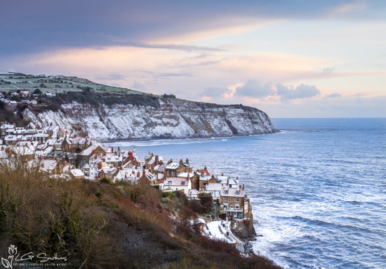 Robin Hoods Bay At Christmas