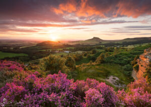 Roseberry Topping Sunset From Cockshaw Hill