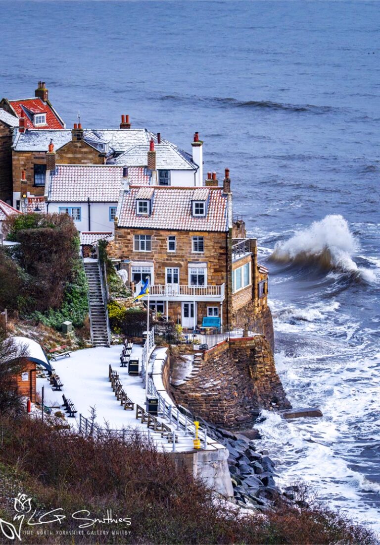 Rough Winter Sea At Robin Hoods Bay