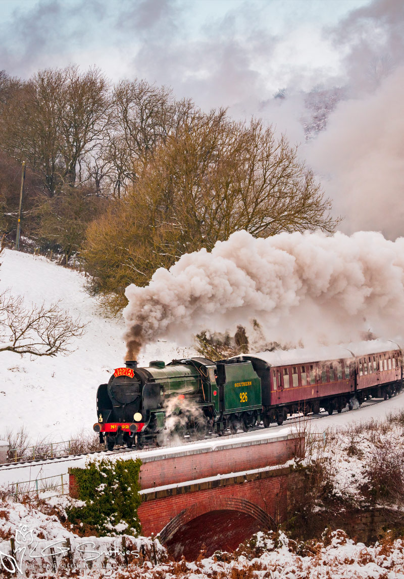 Santa Train On The NYMR Christmas Card