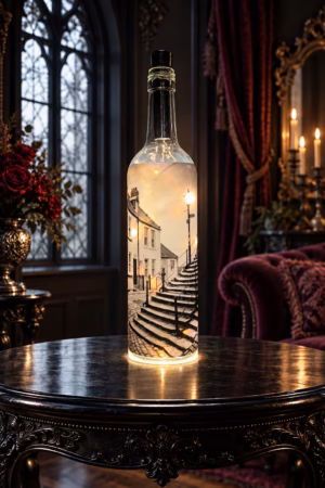 Church St And The 199 Steps Light Up Bottle On