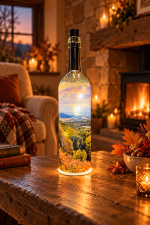 Sutton Bank Autumn Light Up Bottle Lit