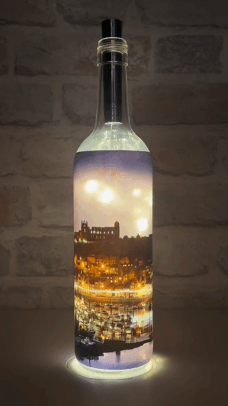 Whitby Abbey Lightning Light Up Bottle Video