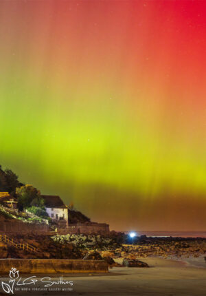 Northern Lights At Runswick Bay Beach