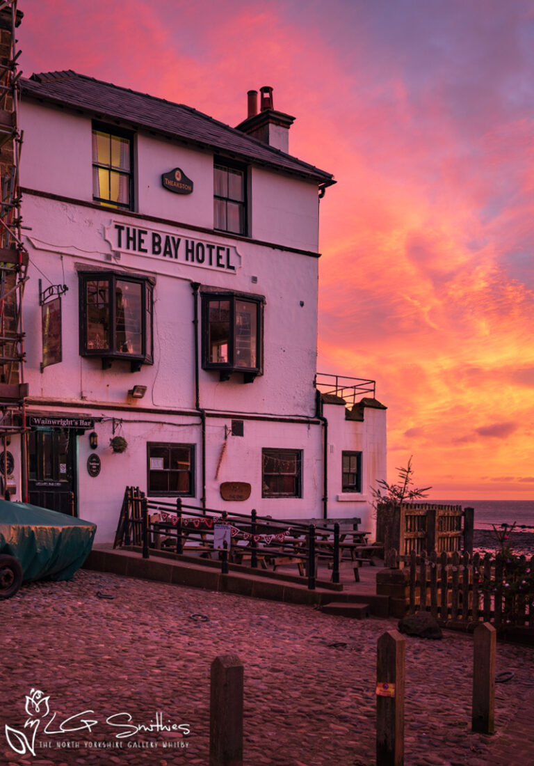 Beautiful Robin Hoods Bay Sunrise At The Bay Hotel