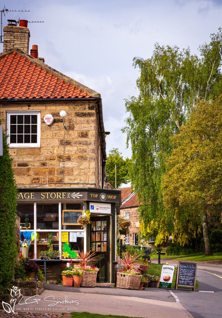 Charming Village Store in Spring at Osmotherley.