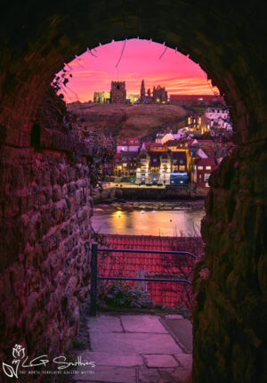 Whitby Abbey Through the Tunnel, NYE 24