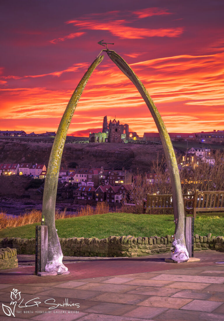 Whitby Whalebones New Years Eve Sunrise