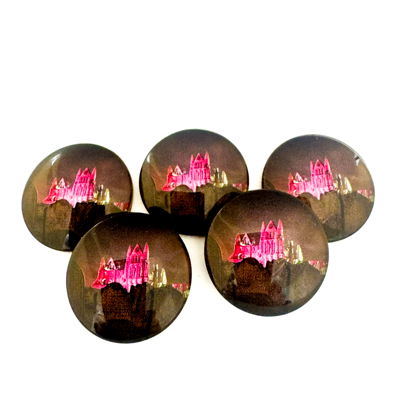 Draculas Grave And Whitby Abbey Pebble Magnet 1 Draculas Grave And Whitby Abbey Pebble Magnet