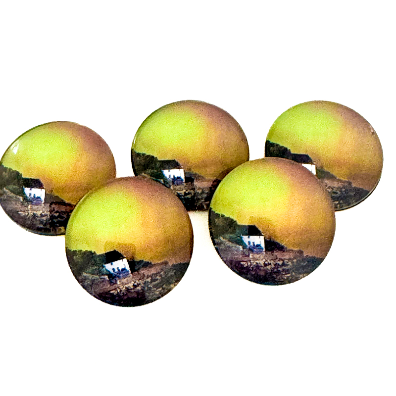 Runswick Bay Northern Lights Pebble Magnet 1 Runswick Bay Northern Lights Pebble Magnet