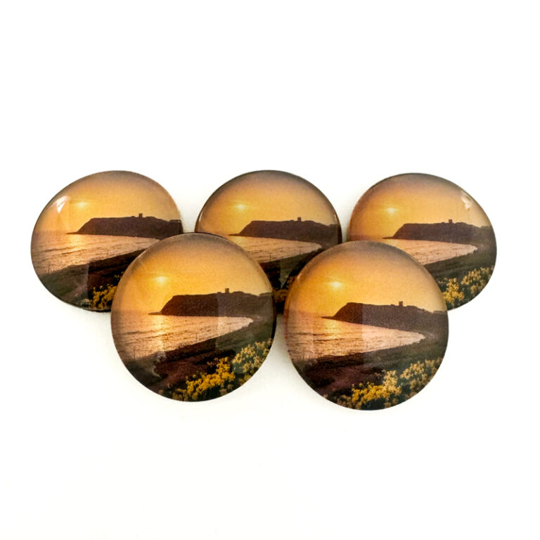 Scarborough Sunrise Pebble Magnet