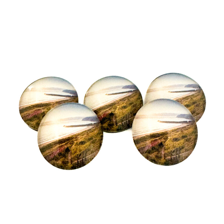 Skinningrove Sunrise Pebble Magnet